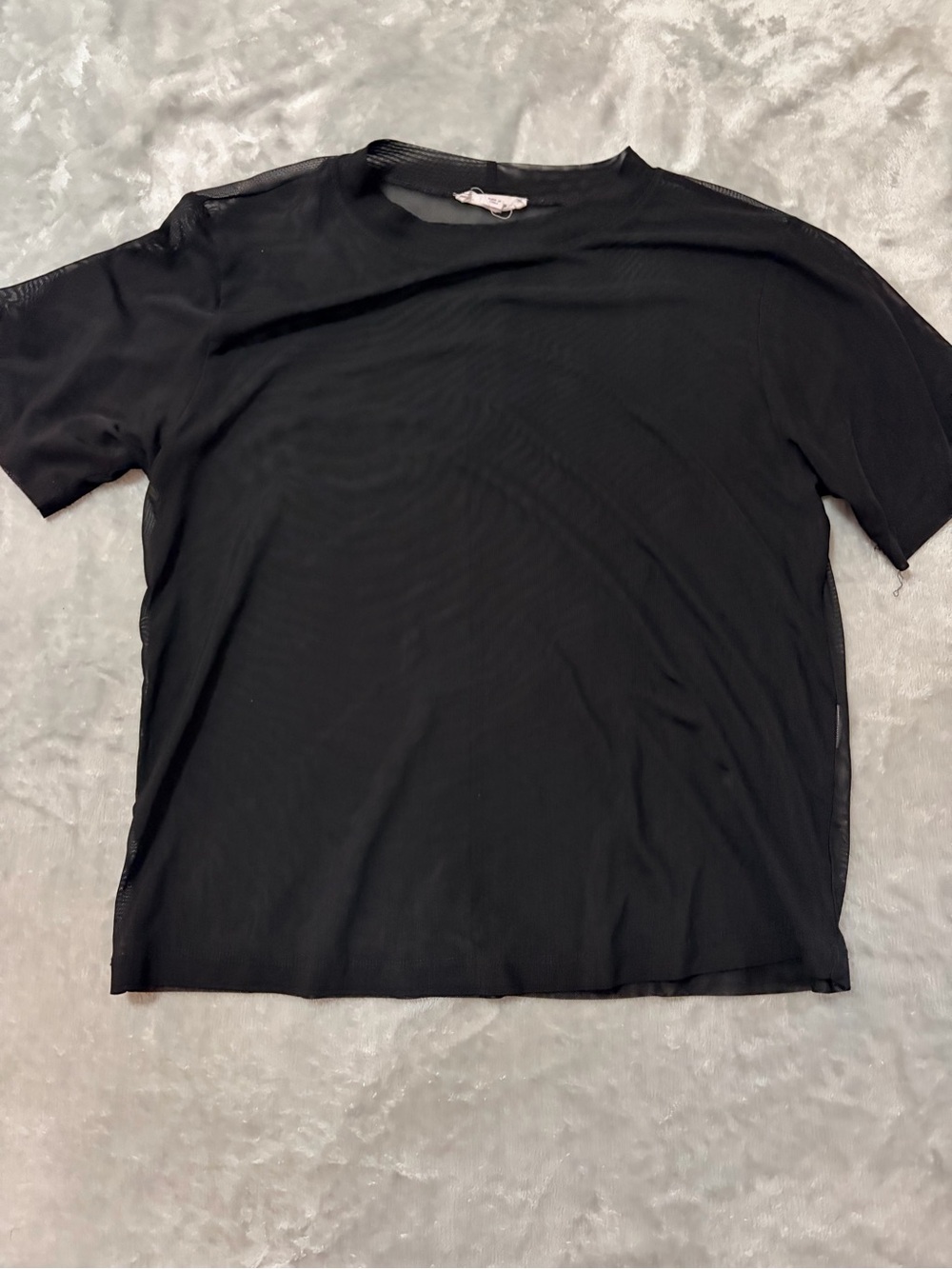 Cotton Candy Black Short-Sleeve Crewneck Tee